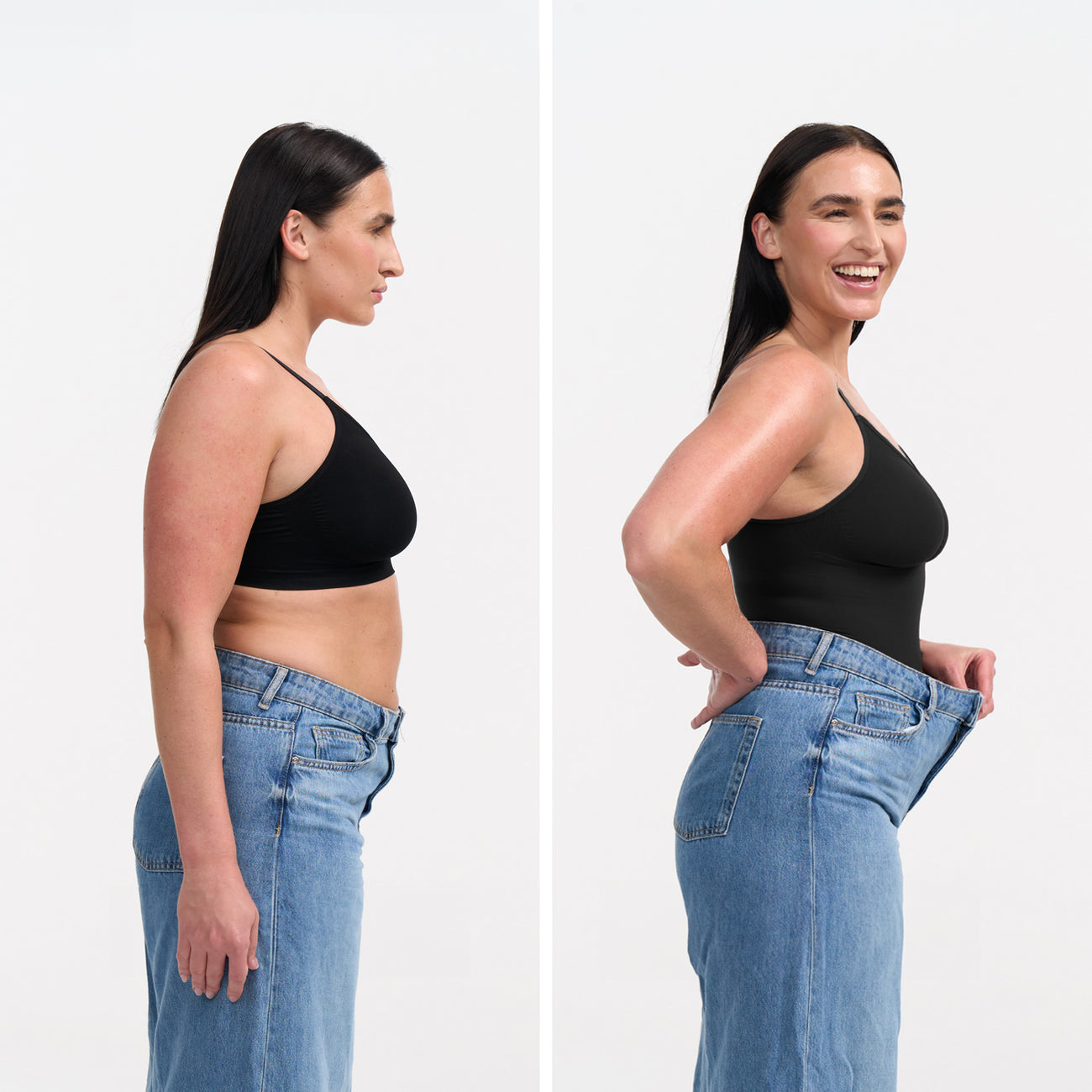 Siluettia muokkaava muotoilubody alushousuilla