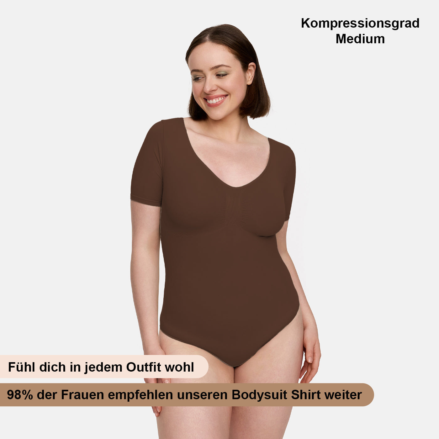 T-paita muotoileva body alushousuilla