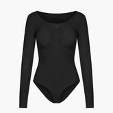 Muotoileva pitkähihainen body alushousuilla