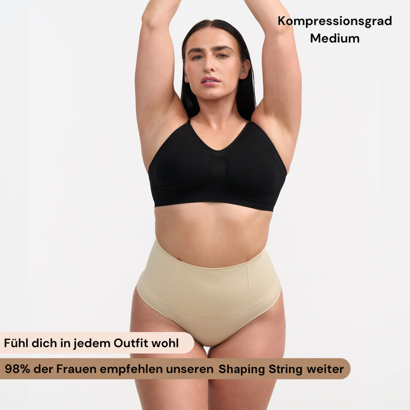 Korkeavyötäröinen muotoileva stringi