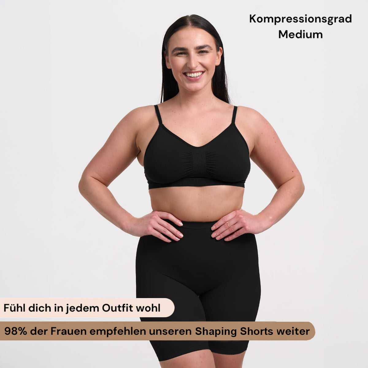 Korkeavyötäröiset muotoilevat shortsit