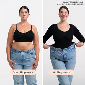 Muotoileva pitkähihainen body alushousuilla