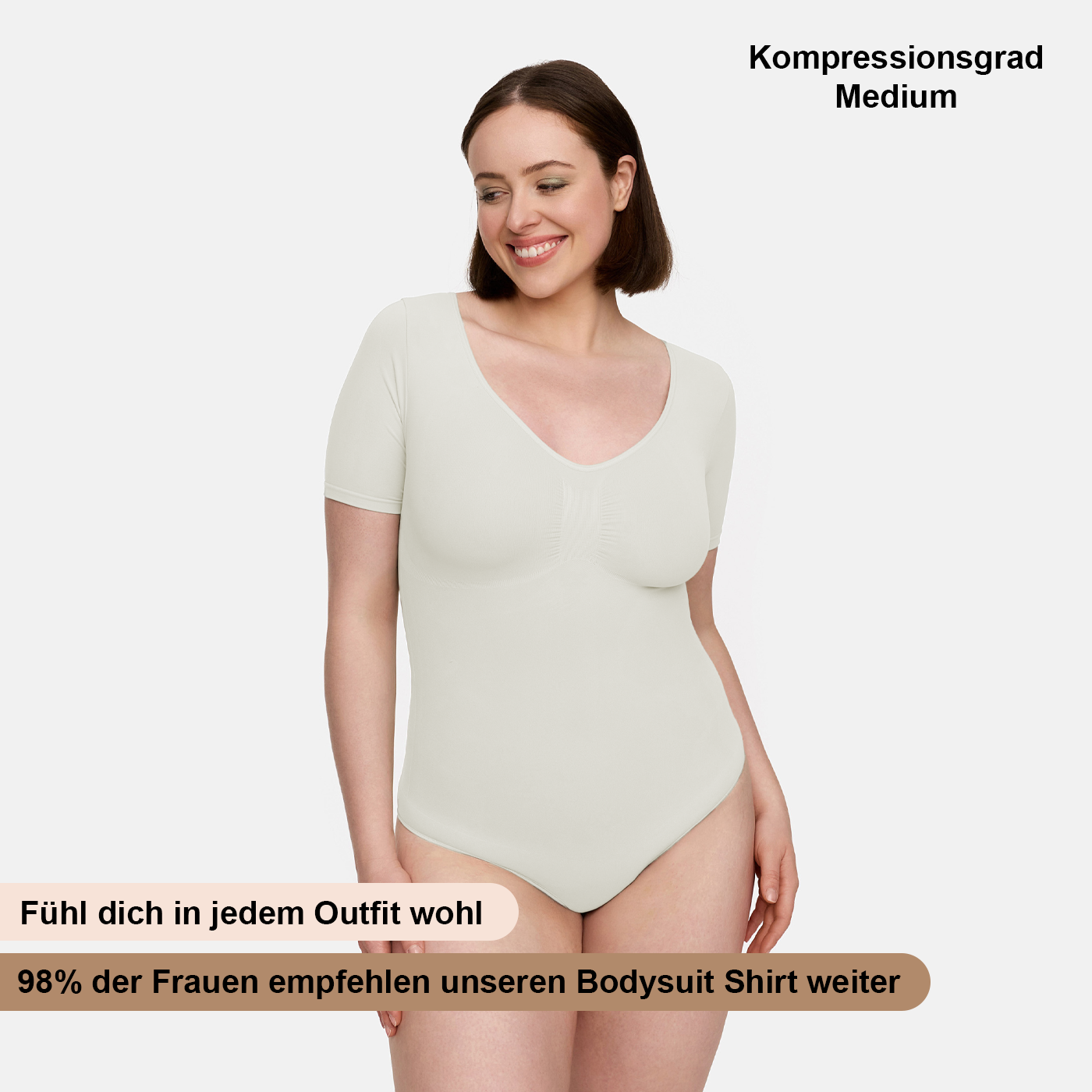 T-paita muotoileva body alushousuilla