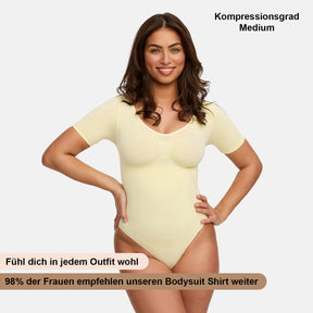 T-paita muotoileva body alushousuilla