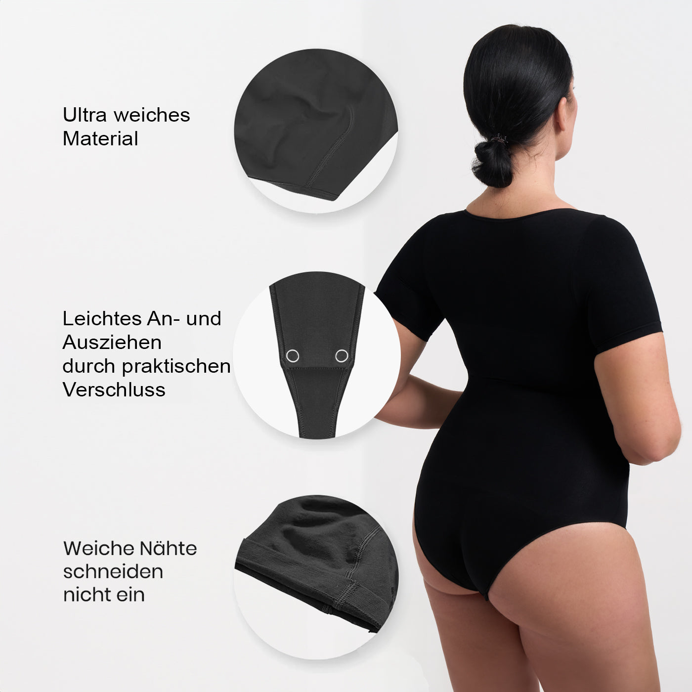 T-paita muotoileva body alushousuilla