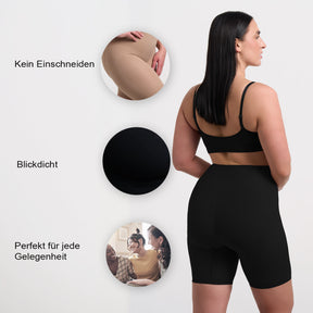 Korkeavyötäröiset muotoilevat shortsit