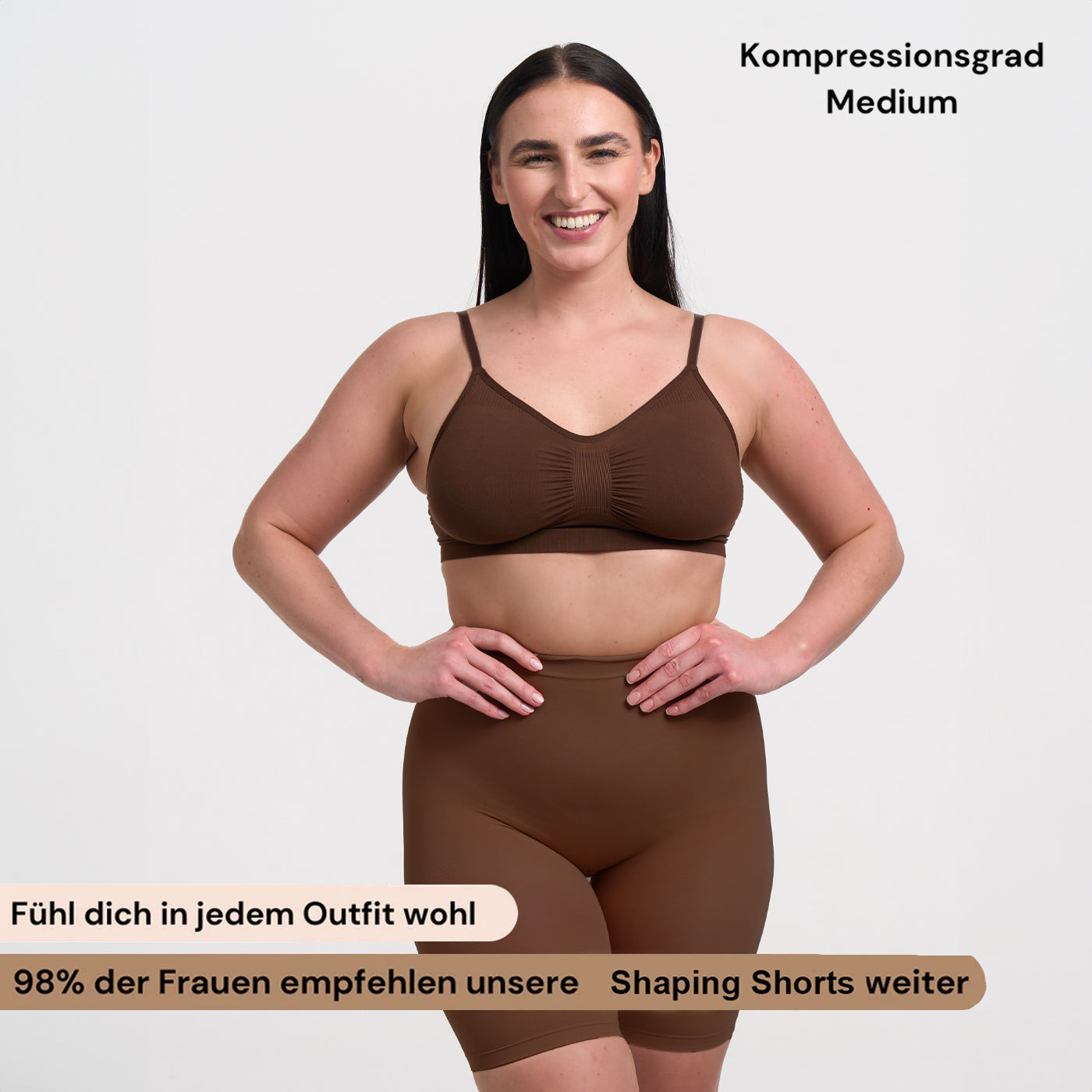 Korkeavyötäröiset muotoilevat shortsit